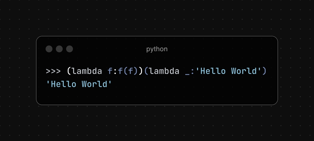 img of Lambda Calculus in Python