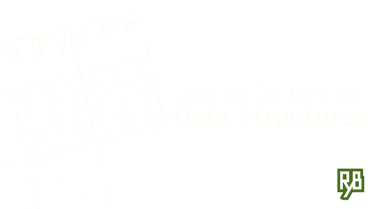 Logic Grids as Data Structures